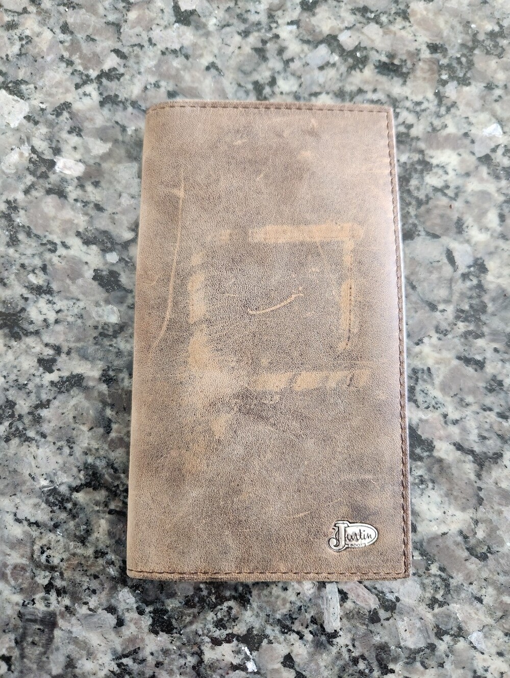 Justin Cowboy Leather Wallet